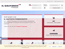 Tablet Screenshot of gautzsch-gruppe.de